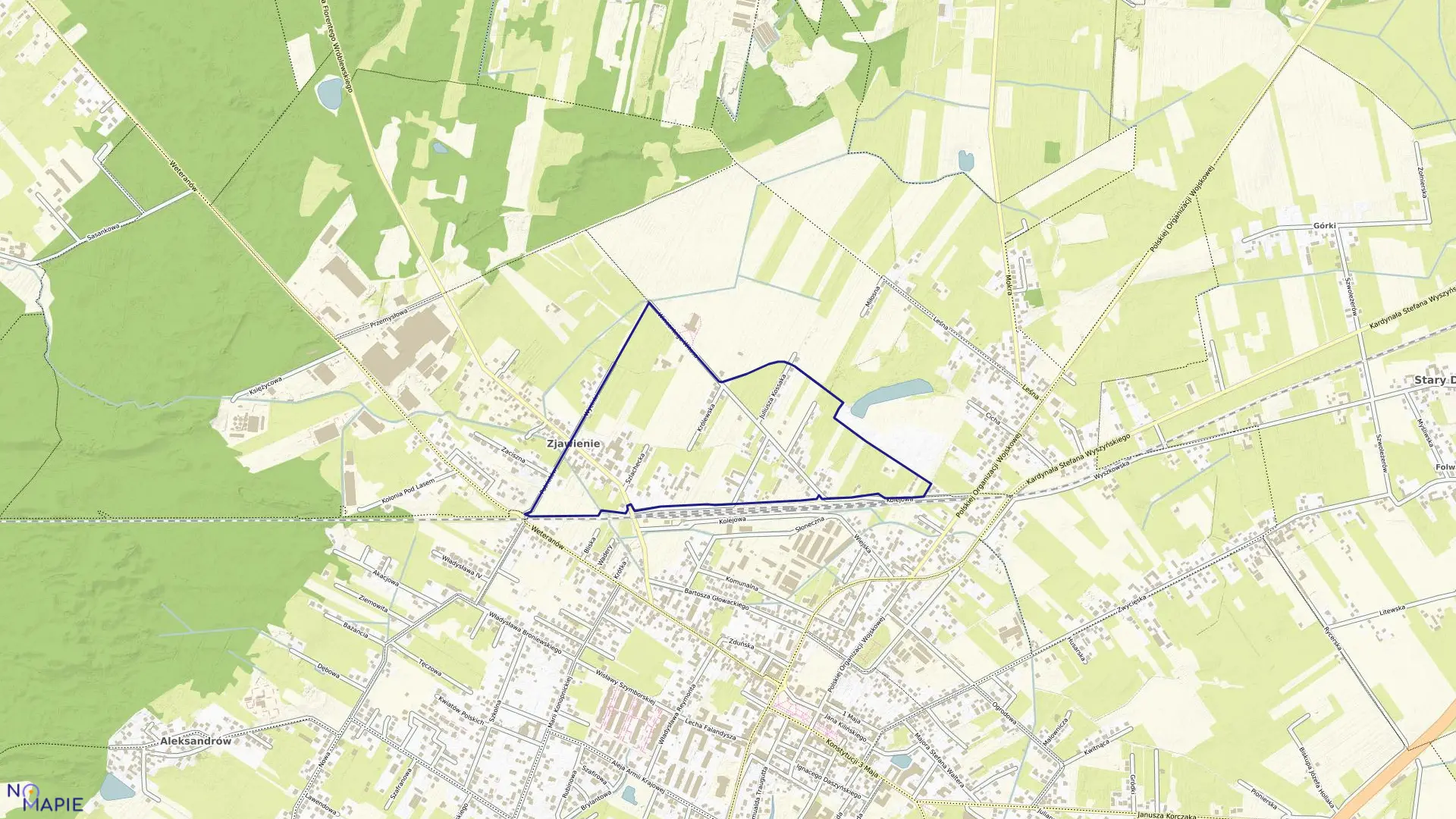 Mapa obrębu 01-06 w gminie Radzymin
